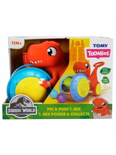 TOMY stumdukas Pic & Push T-Rex, E73254