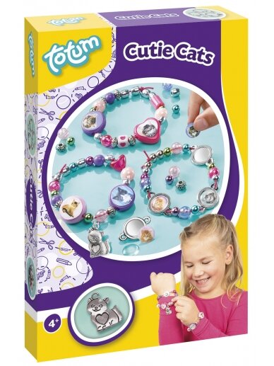 TOTUM kūrybinis rinkinys Cutie Cats bracelets, 029828