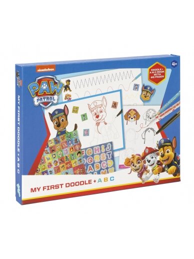 TOTUM PAW PATROL kūrybinis rinkinys First Doodle & ABC, 722071