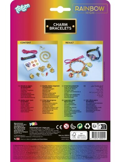 TOTUM RAINBOW HIGH kūrybinis rinkinys Charm Bracelets, 620414 1