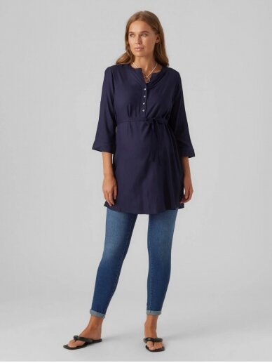 Maternity and nursing tunic, MLMERCY, Mama;licious (dark blue) 4