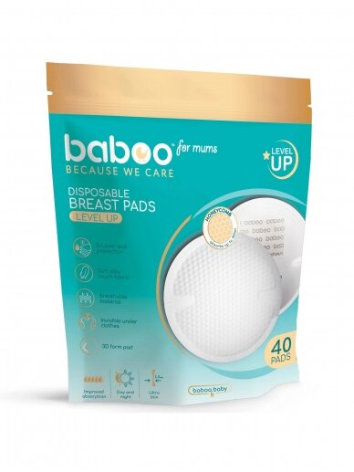 Disposable bra pads, 40 pcs, Baboo