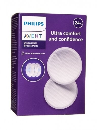 Vienkartiniai įklotai į liemenėlę 24 vnt. Philips AVENT