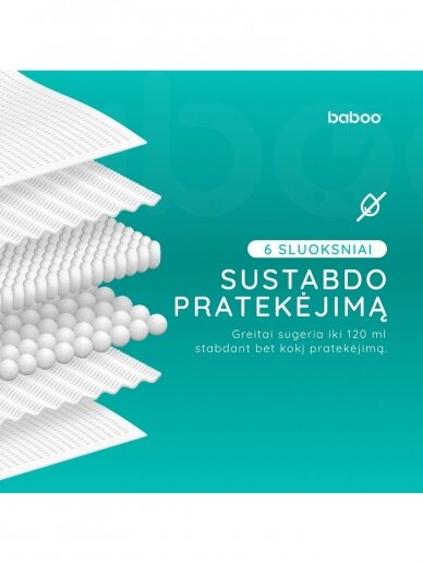 Disposable bra pads, 40 pcs, Baboo 4