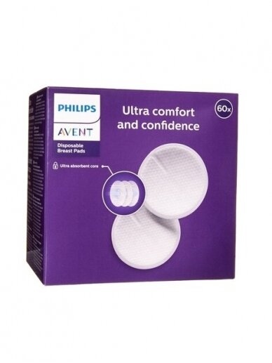 Vienkartiniai įklotai į liemenėlę 60 vnt. Philips AVENT