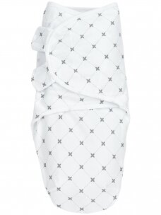 Baby Swaddle, 4-6 months by Meyco Baby, Louis grey, TOG 1,0
