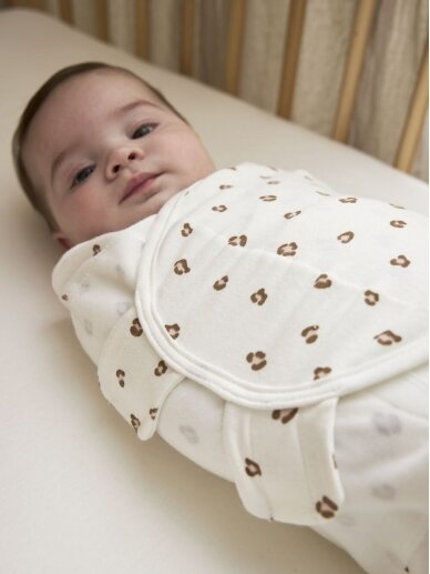 Baby Swaddle, 4-6 months TOG 1,0 Mini panther/soft pink, Meyco Baby 2