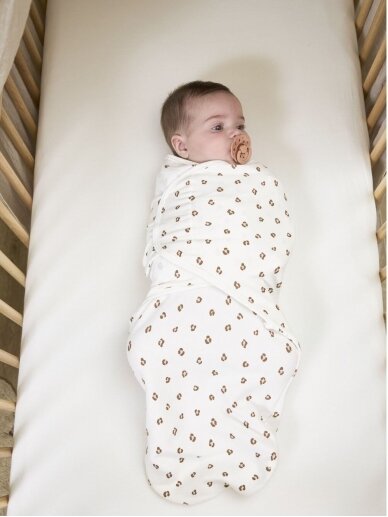 Baby Swaddle, 4-6 months TOG 1,0 Mini panther/soft pink, Meyco Baby 3