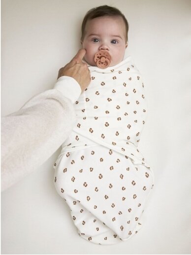 Baby Swaddle, 4-6 months TOG 1,0 Mini panther/soft pink, Meyco Baby 1