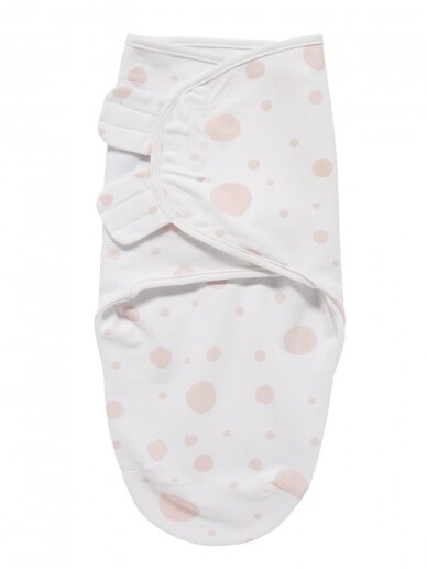 Baby Swaddle, 0-3 months by Meyco Baby (Dots - pink)