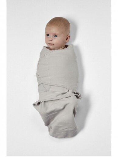 Baby Swaddle, 4-6 months by Meyco Baby, Uni grey, TOG 1,0  1