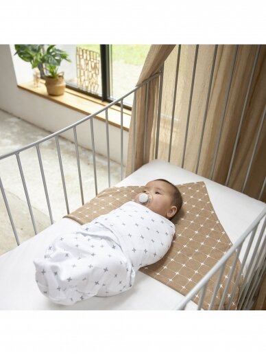 Baby Swaddle, 4-6 months by Meyco Baby, Louis grey, TOG 1,0  1