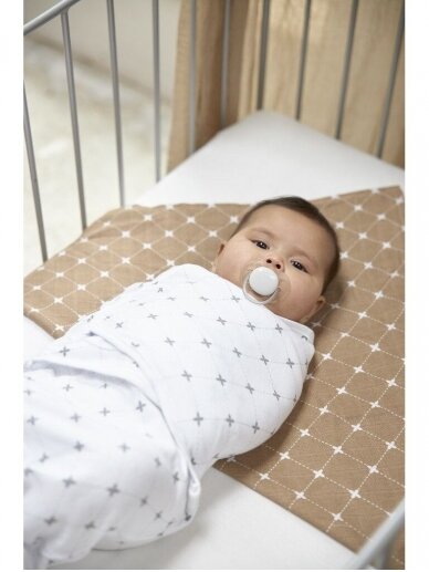 Baby Swaddle, 4-6 months by Meyco Baby, Louis grey, TOG 1,0  2