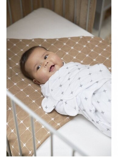 Baby Swaddle, 4-6 months by Meyco Baby, Louis grey, TOG 1,0  3